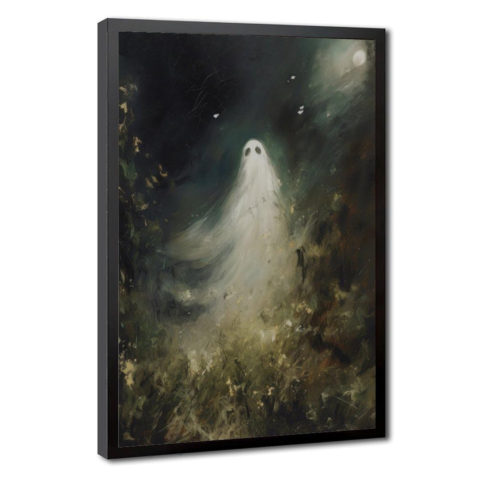 Bareronor Green Ghost Poster Canvas Poster Bedroom Decor Landscape Office Room Decor Gift 12" L X 18" W