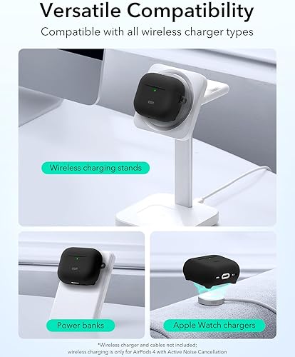 Miniatura 6 de ESR for AirPods 4 Case (HaloLock), Compatible with AirPods 4th Generation Case (2024) (USB-C), Compatible with MagSafe, Full Drop Protection Cover