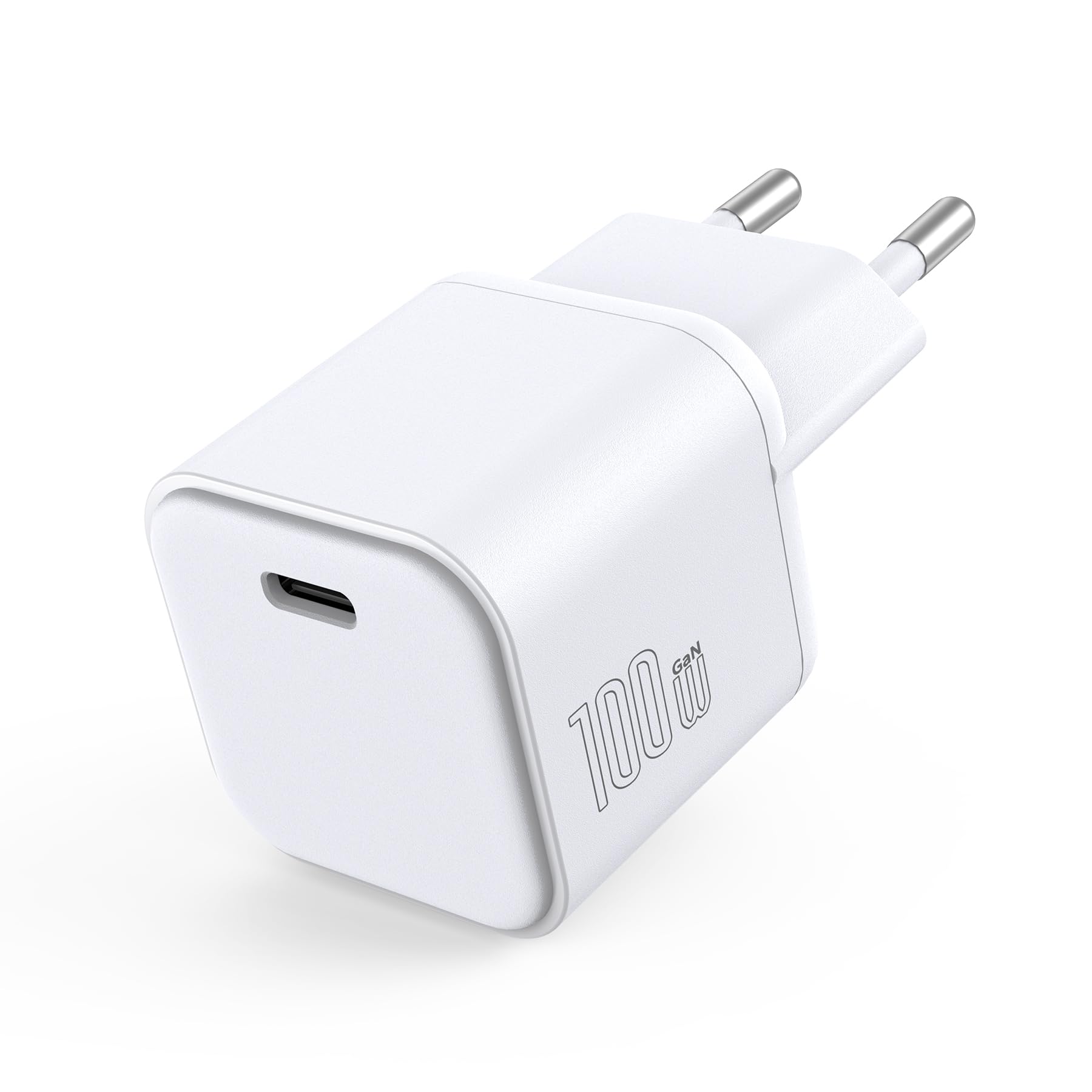 Mukiya Ładowarka USB C 100 W, Mini GaN, zasilacz PD z PPS, kompatybilna z MacBook Pro/Air, Pixelbook, ThinkPad, iPad Pro, iPhone 17/16/15 Series, Galaxy S25/S24/S23