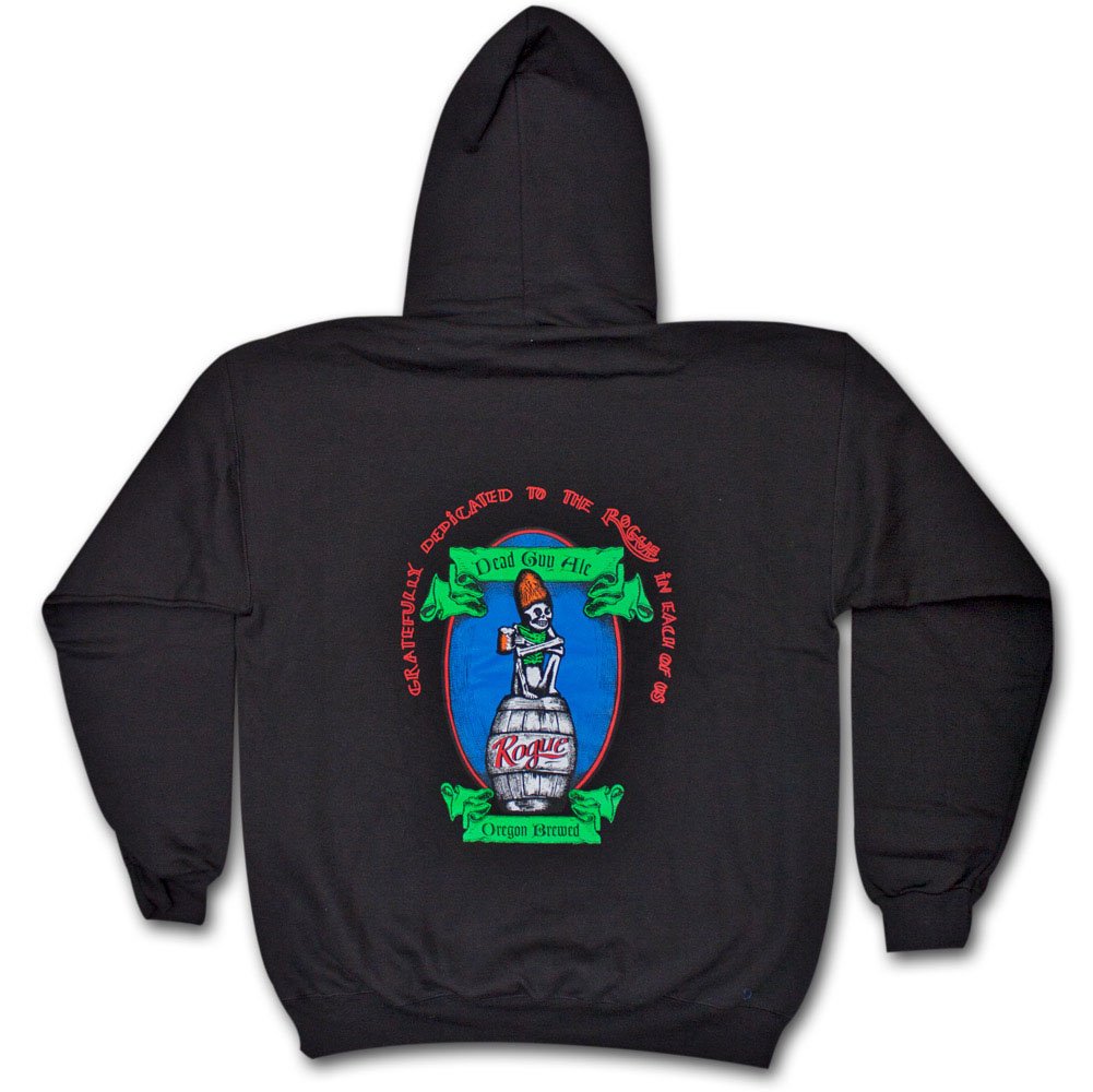 Dead Guy Ale Rogue Mens Pullover Hoodie X-Large Black