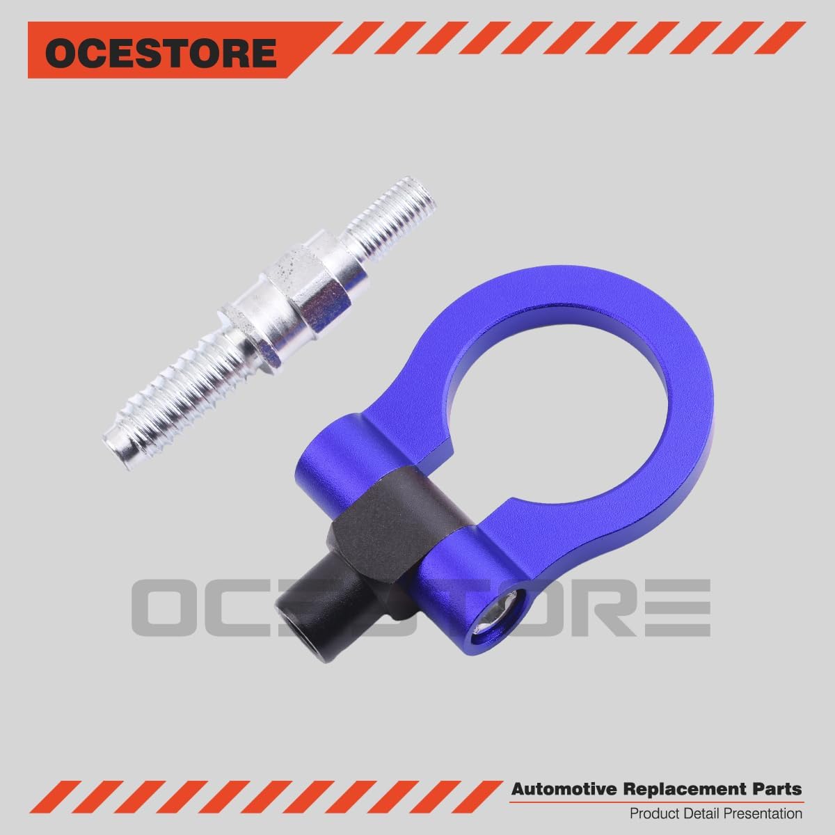 OCESTORE Track Racing Style Tow Hook Towing Eye CNC Aluminum Screw On Front Rear Bumper Replacement for 3 Series E36 E46 E90 E91 E92 E93 318 320 323 325 328 330 335 M3 1992 to 2012 (Blue) image 4