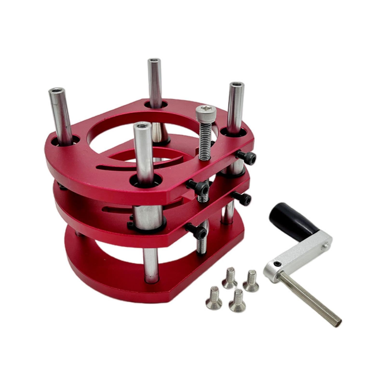 Kit de elevación de enrutador, Kit de enrutador de metal de | enrutador - Base de placa de inserción de mesa de fresado de madera,Kit de elevación de fresa de mesa de fresado