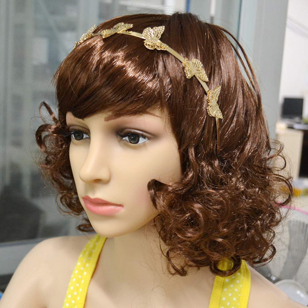 MINTIME Dames meisjes vlinder haarband haarband hoofdband haaraccessoires hoofdtooi bruidssieraden (geel MINTIME Dames meisjes vlinder haarband haarband hoofdband haaraccessoires hoofdtooi bruidssieraden (geel