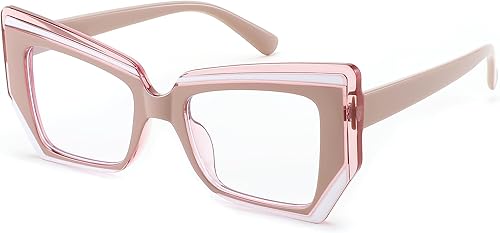 Miniatura 1 de FEISEDY Gafas con montura de ojo de gato para mujeres y hombres, lentes de bloqueo de luz azul, lentes de computadora antirreflejos B9125