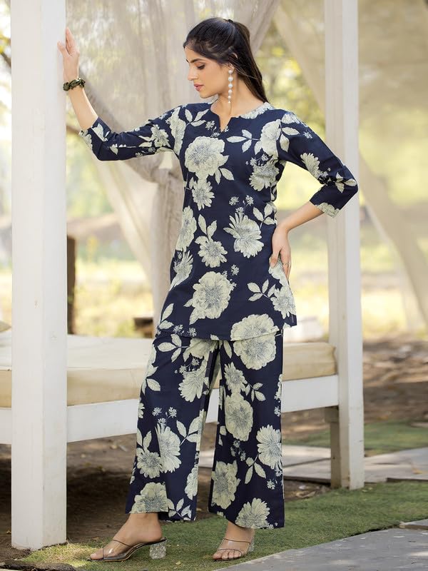 Image of Tee Projekt Cotton Ethnic Wear Co Ord Set for Women | Festive Co Ord Set for Women