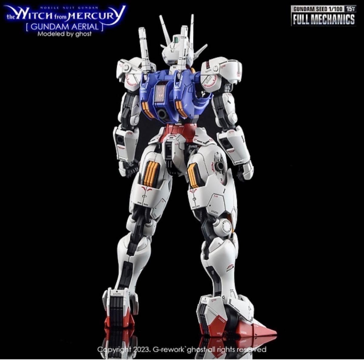 MG 1/100 エアリアル 塗装完成品　デカール追加 Amazon | 蛍光!! HG RG EG MG PG RE HiRM ロボット MS