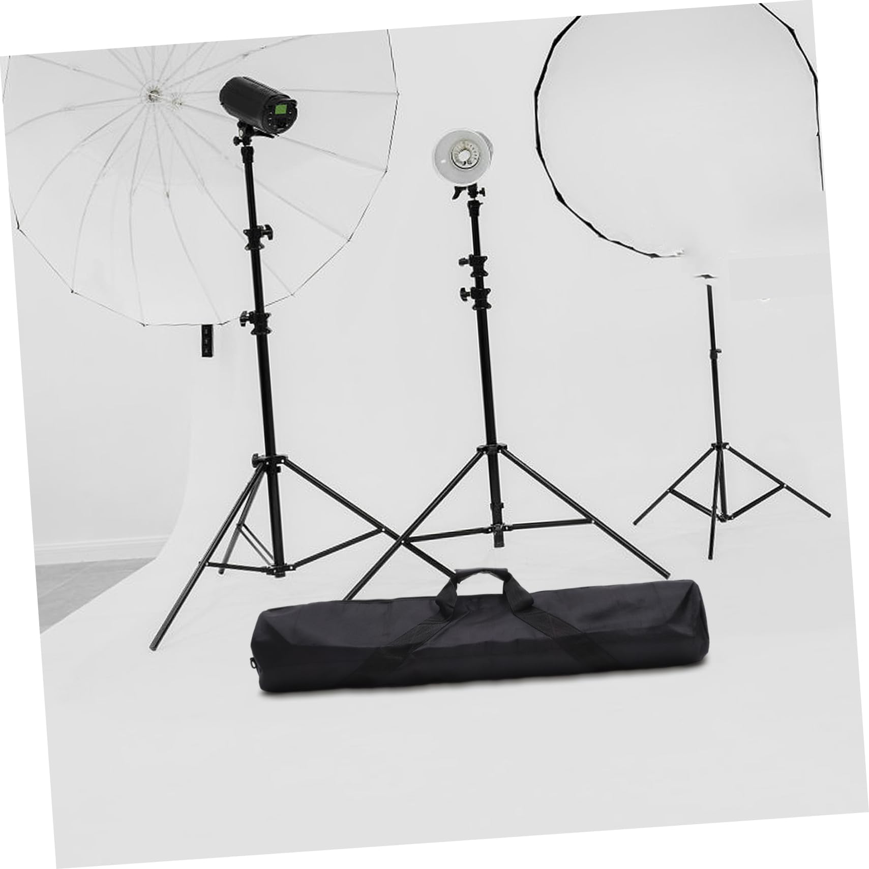 Borsa per Treppiede Portatile Nera con Tracolla e Cerniera | Oxford, Nylon e Spugna, Struttura Resistente All'usura, Capienza Adeguata per Accessori Fotografia