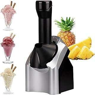 Ice Cream Maker, Dessert Fruit Serve Ice Cream Machine, Frozen Dessert Maker, Home Ice Cream Maker for Making Healthy Soft...
