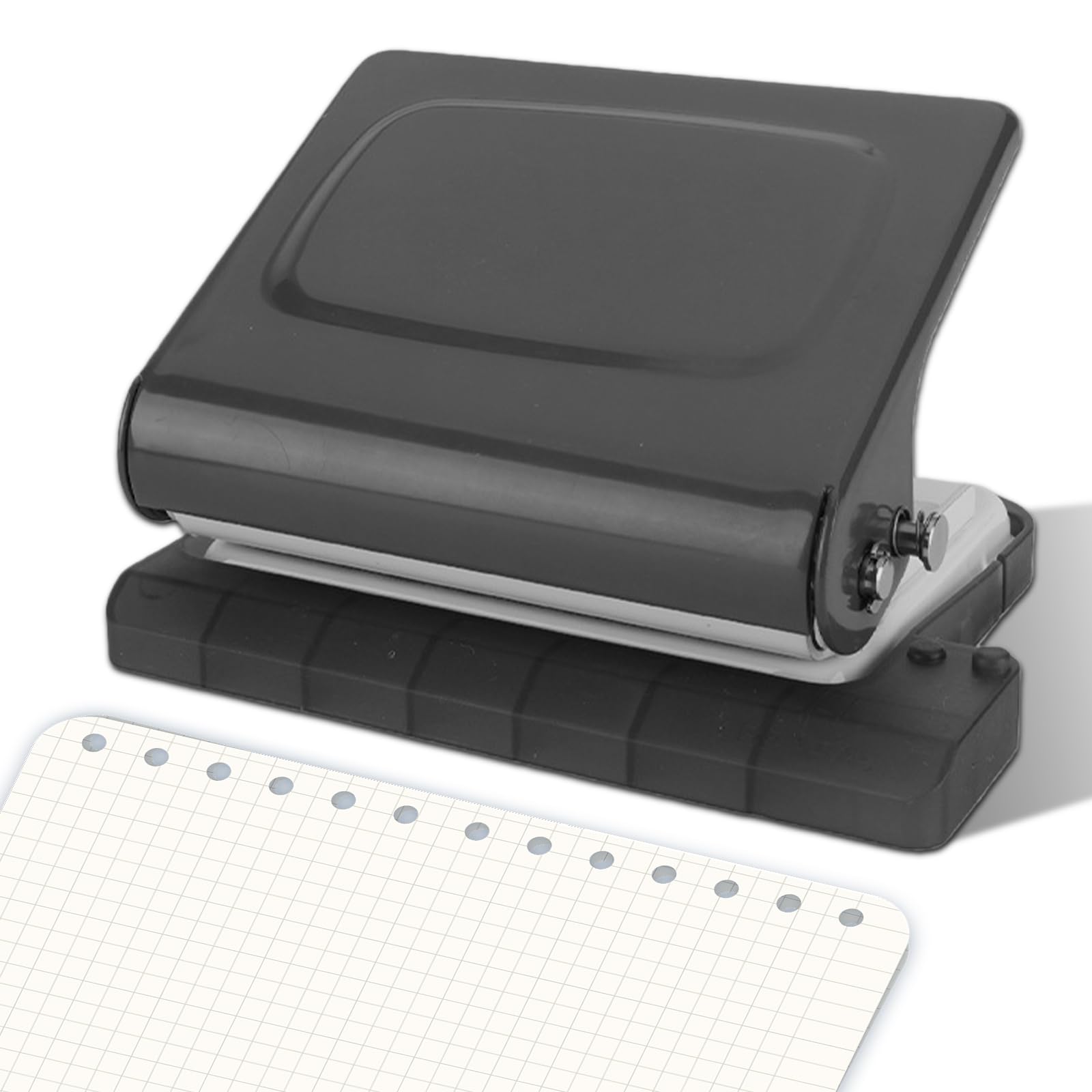 Machine à Relier 10 Trous, Perforateur Portable Capacité 10 Feuilles, Idéale pour Bureau École Bricolage A4 A5 B5