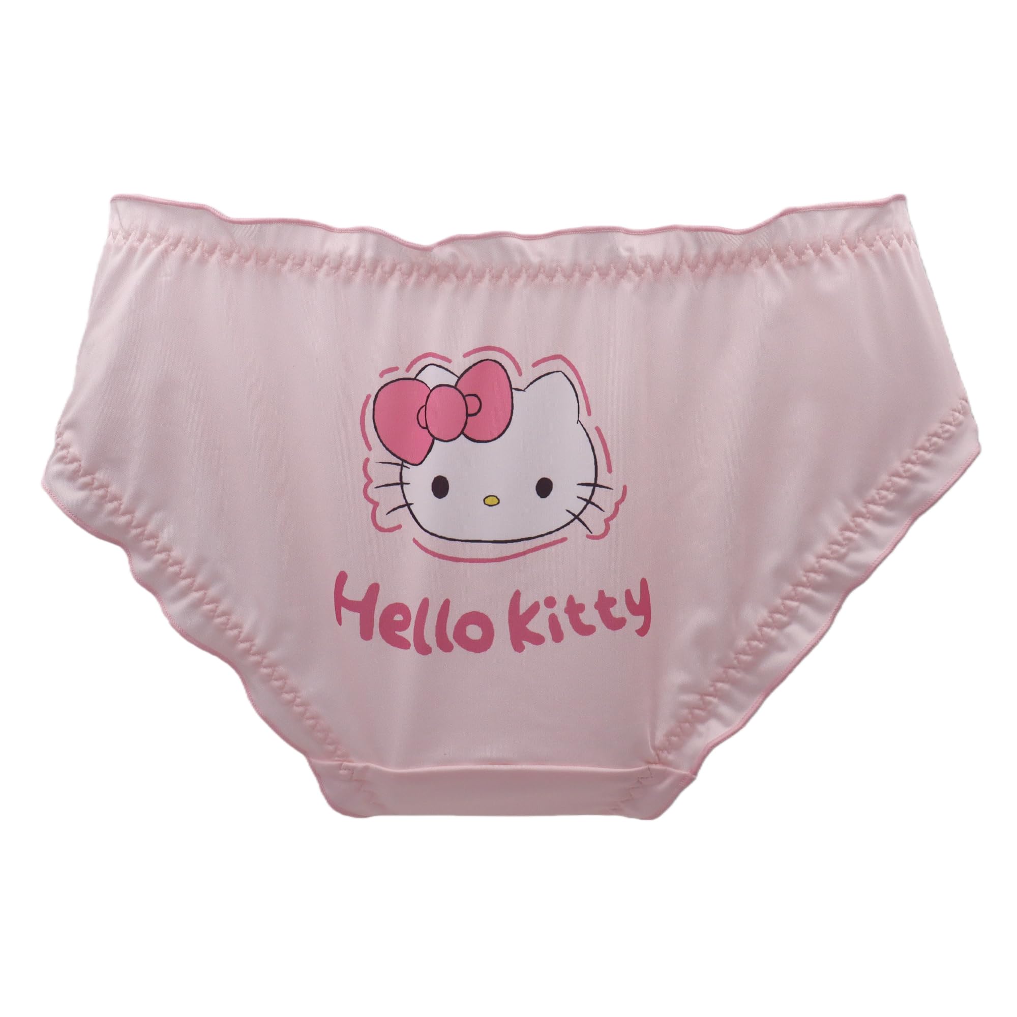 EasyTalk Kawaii Anime Character Women's Cute Panties, Lolita Pants, Bowknots Cartoon Print Underwear, Soft Rayon Fabric, fit for High School Students (UK, Alpha, L, Regular, Regular, Pink)