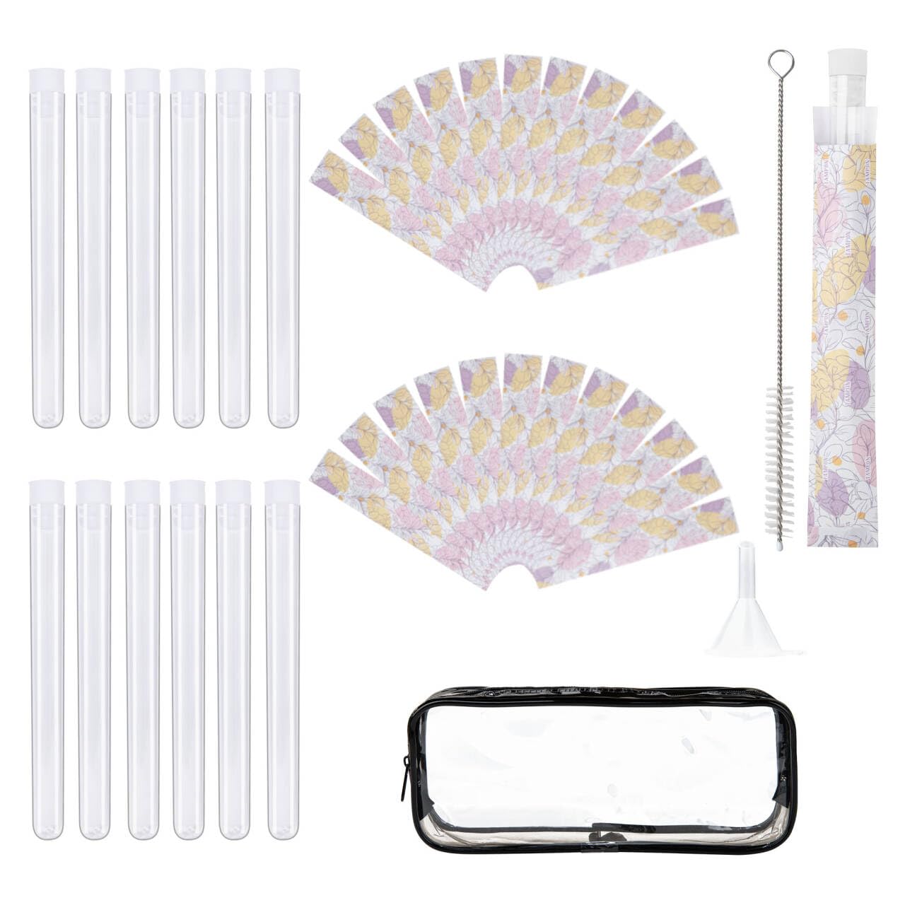 REFARICO Tampon Flasks for Women 12 Pack, Hidden Flasks with Funnel and Spout for Liquor Disguise on Cruise Concert Sports Events-Yellow