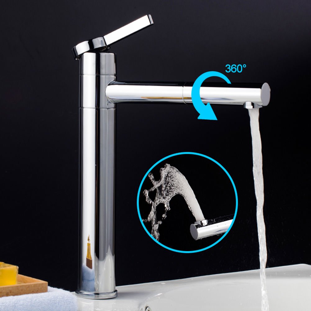 Grifo giratorio 360º para lavabo, grifo mezclador para cocina y baño
