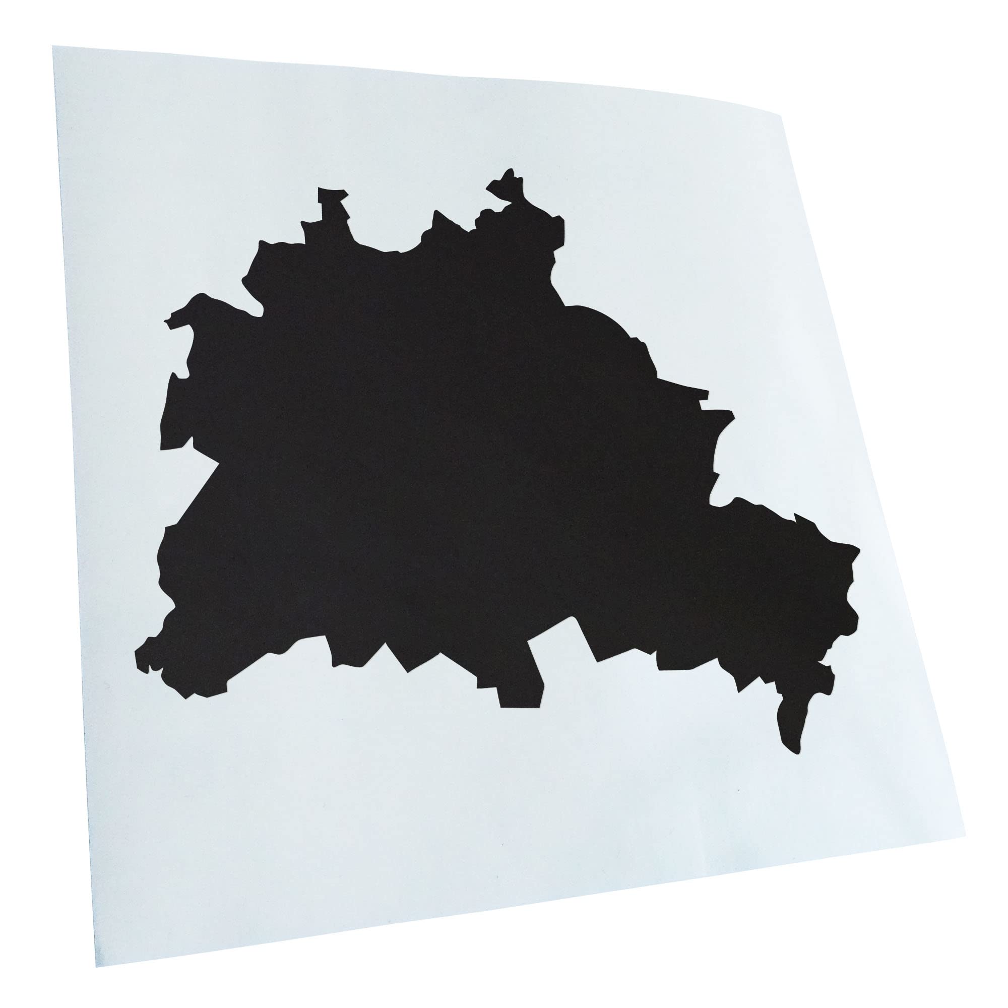 Kiwistar - Car Sticker - Matte Black - 30 x 25 cm Berlin Germany Silhouette - Rear Window Car Sticker Weatherproof for Car Truck Moped Truck - Sticker Exterior Self-Adhesive Tuning Accessories for
