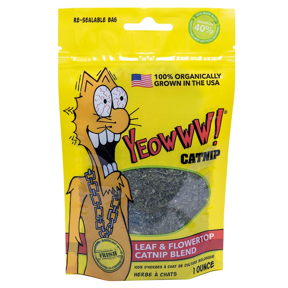 Yeowww Catnip Bags, 28.35 grams,Green