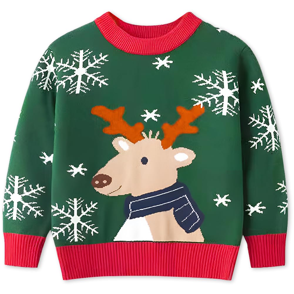 Remimi Kids Christmas Sweater for Toddler Girls Boys Holiday Pullover Top