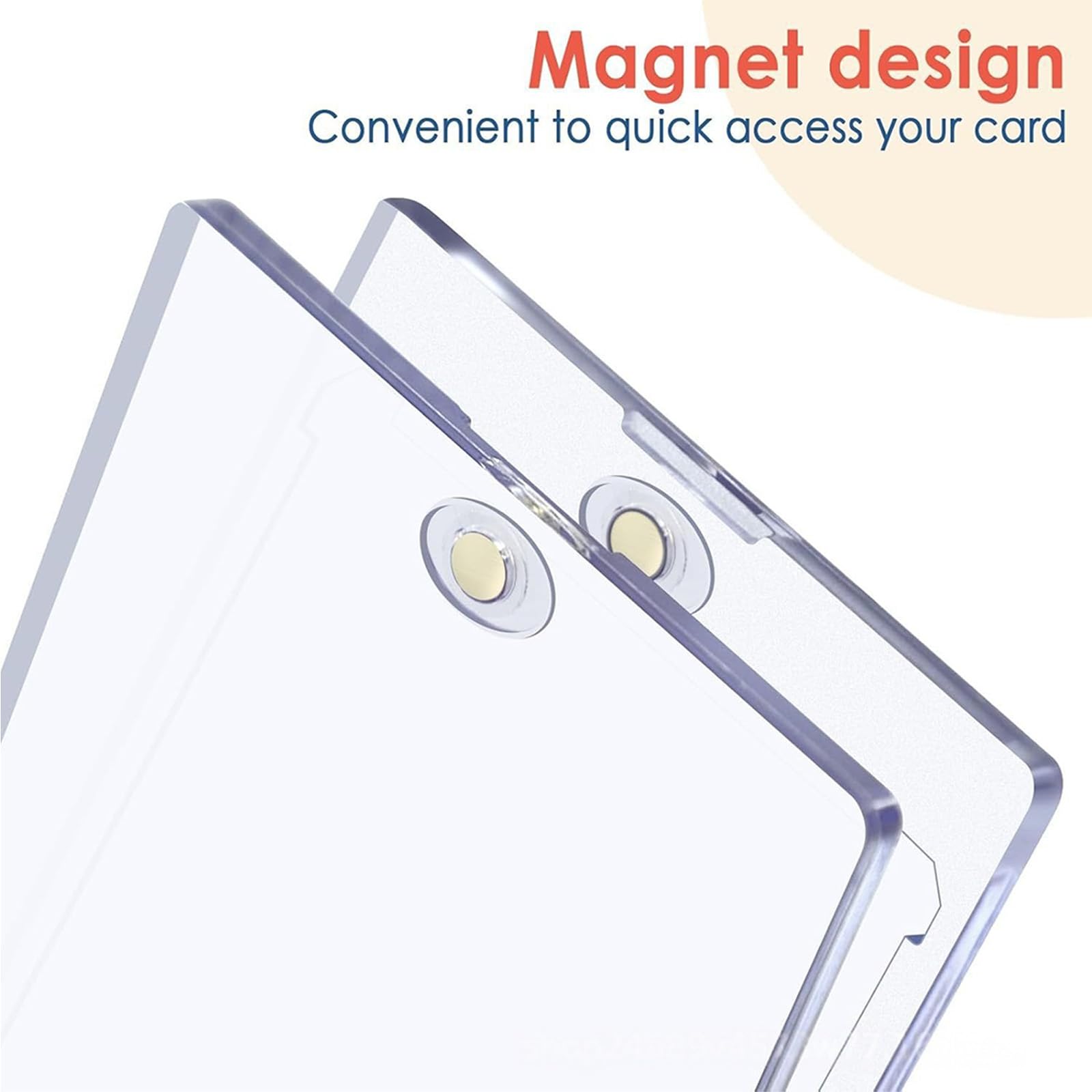 Porta Carte Magnetico Spessore 35PT con Forte Magnete, 6pcs