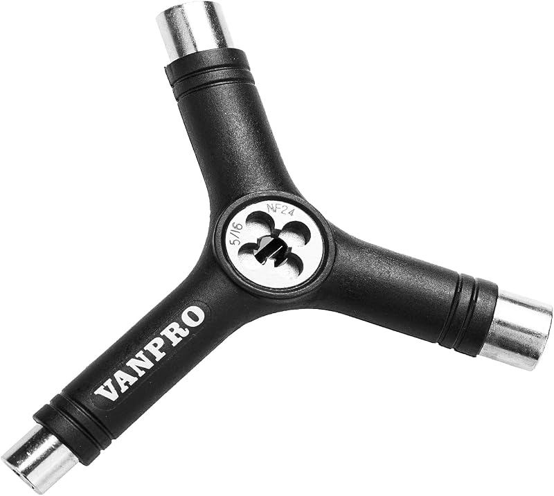 Y- Skateboard Tools Black 1 pk w/L-Type Key Allen & Phillips Head | 45# steel ABS plastic Used for Adjusting and Tightening of various skateboards Wheels, Trucks and roller skates，etc