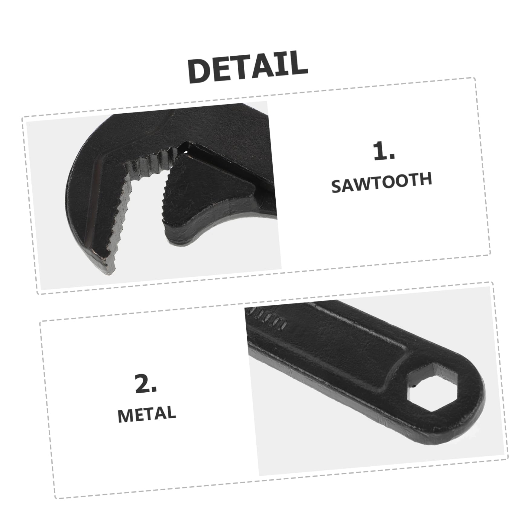 NUOBESTY Llave Ajustable Multifuncional para Fontanería en Baño y Reparaciones Domésticas, Acero Cromo-vanadio, Diseño Moderno y Fácil de Transportar