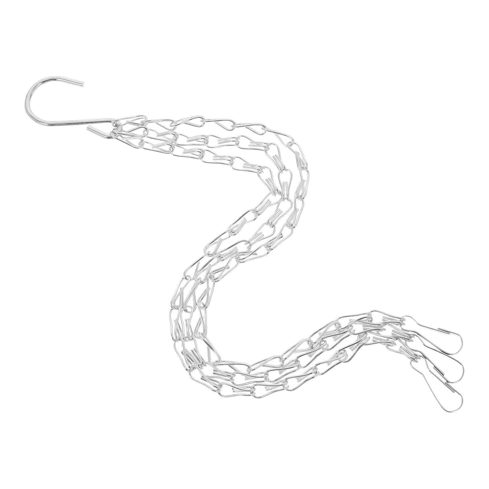 WUYXTO 3 Pcs Iron Hanging Chains Heavy Duty for Outdoor Flower Pots Plant Basket Lantern Bird Feeder For plant