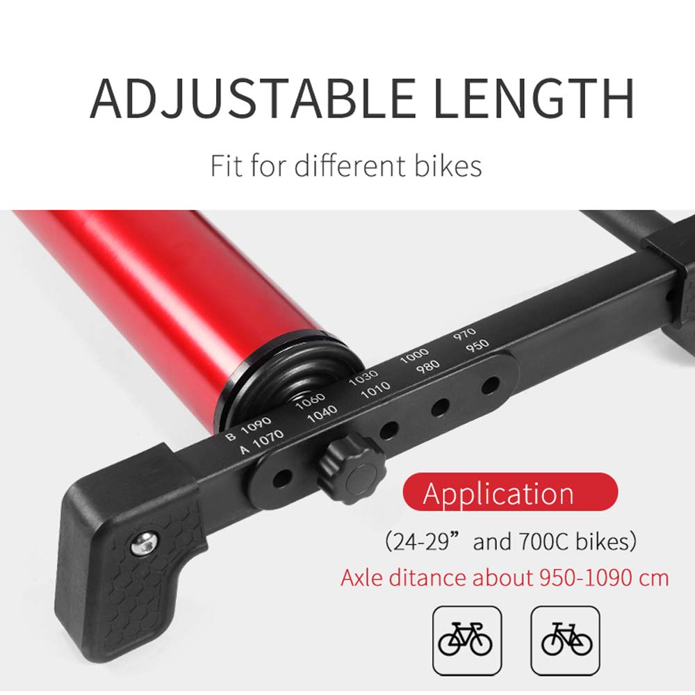 Rodillos de Entrenamiento para Bicicleta, Rodillo de Bicicleta de Ejercicio estacionario para Interiores, Soporte para cinturón de Entrenamiento, aleación de Aluminio, MTB, Bicicleta de Carr