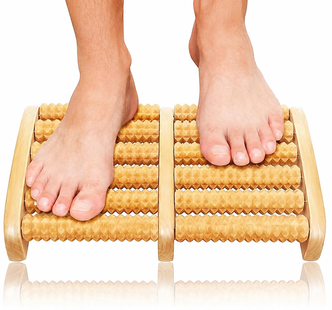 Wooden Foot Roller Massager