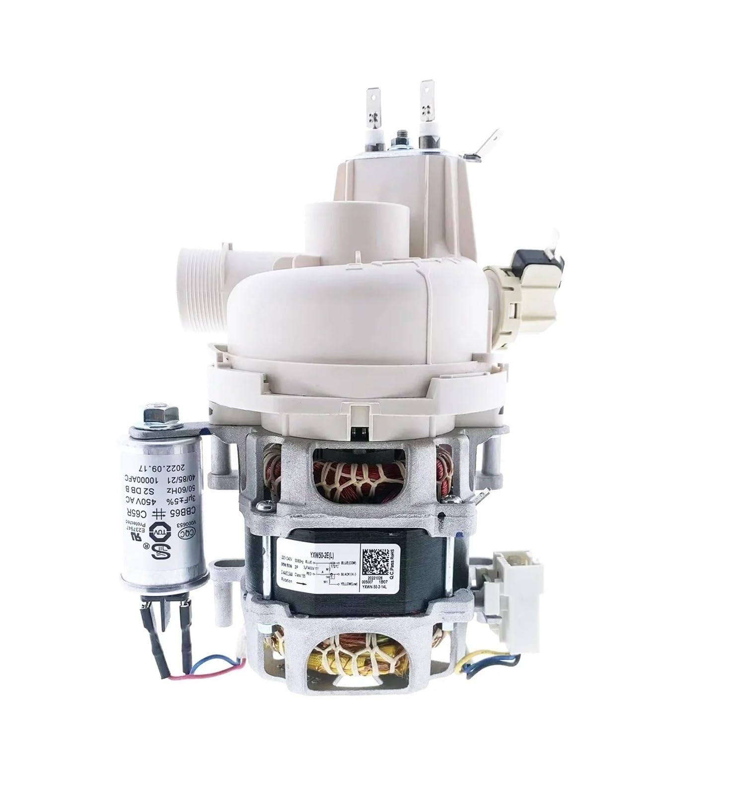 YXW50-2E(L) Pompa di circolazione for lavastoviglie, compatibile con KUPPERSBERG, compatibile con Midea, compatibile con Samsung, compatibile con Hansa ecc.