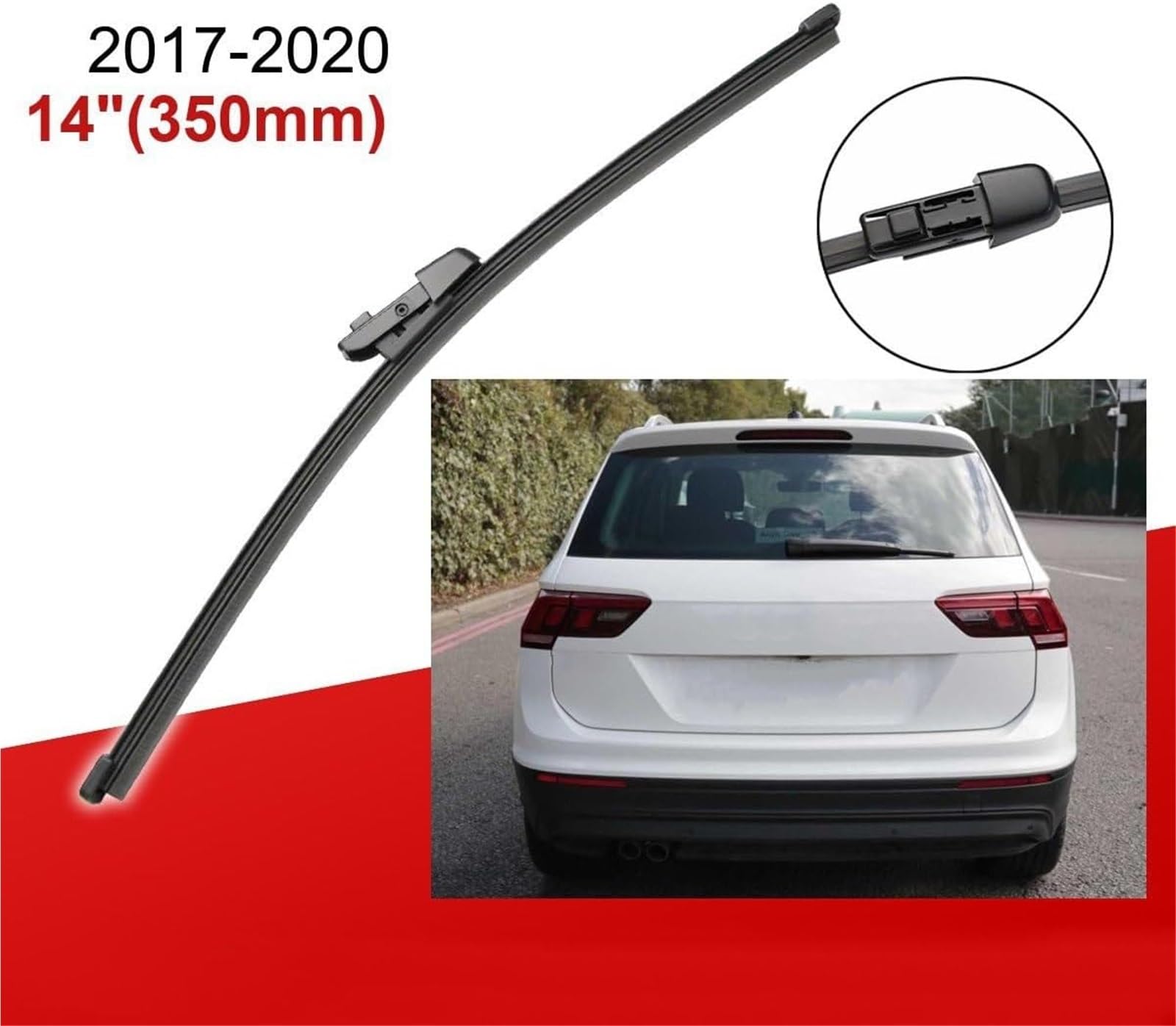 tergicristallo per auto Spazzole tergicristallo per VW per TIGUAN MK2 anteriori e posteriori, spazzole tergicristallo per auto