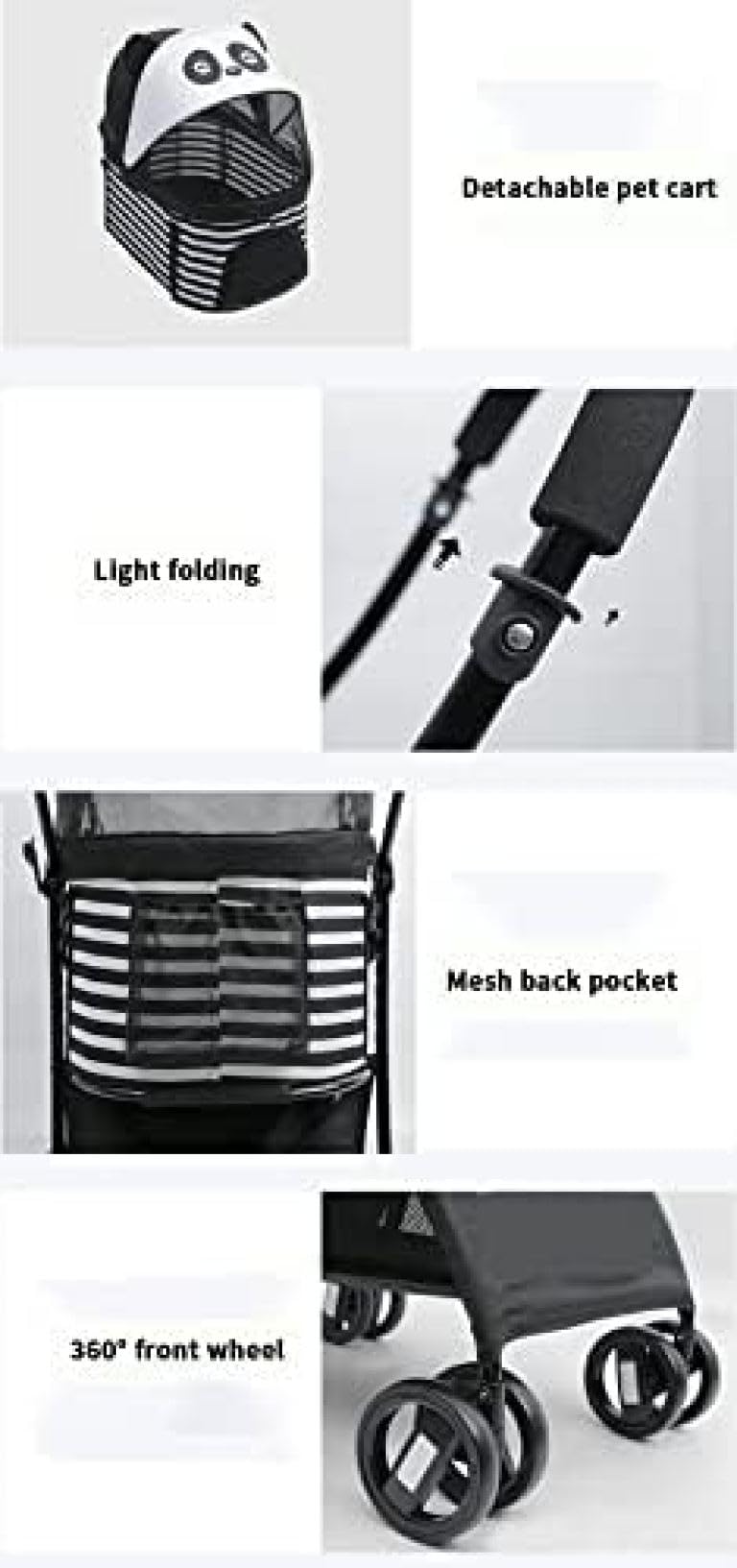 Amazon.co.jp: ペットカート ベビーカー バギー 犬 猫 多頭 可愛い