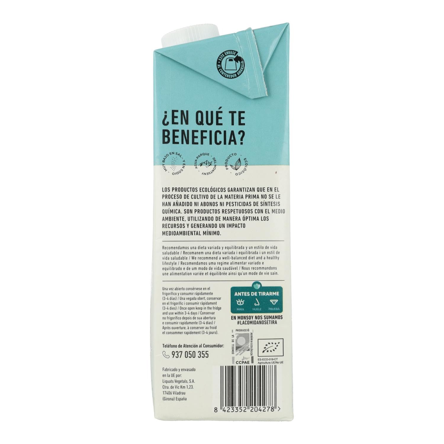 Leche Almendra 1LT Bio