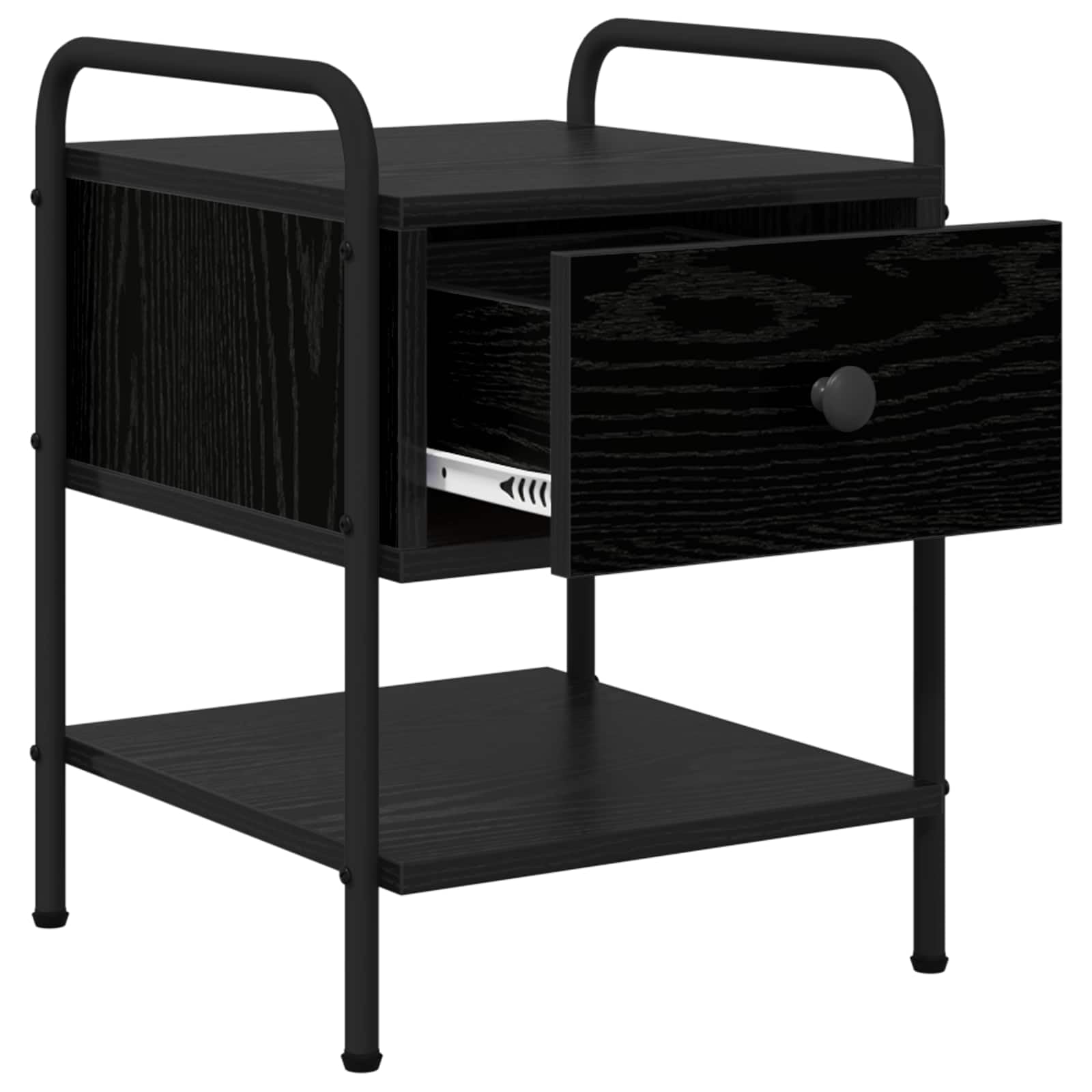 Hothingwell Stolik nocny 2 szt. Chene Black Wood Ingenierie