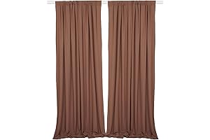 SHERWAY Brown Backdrop Drapes