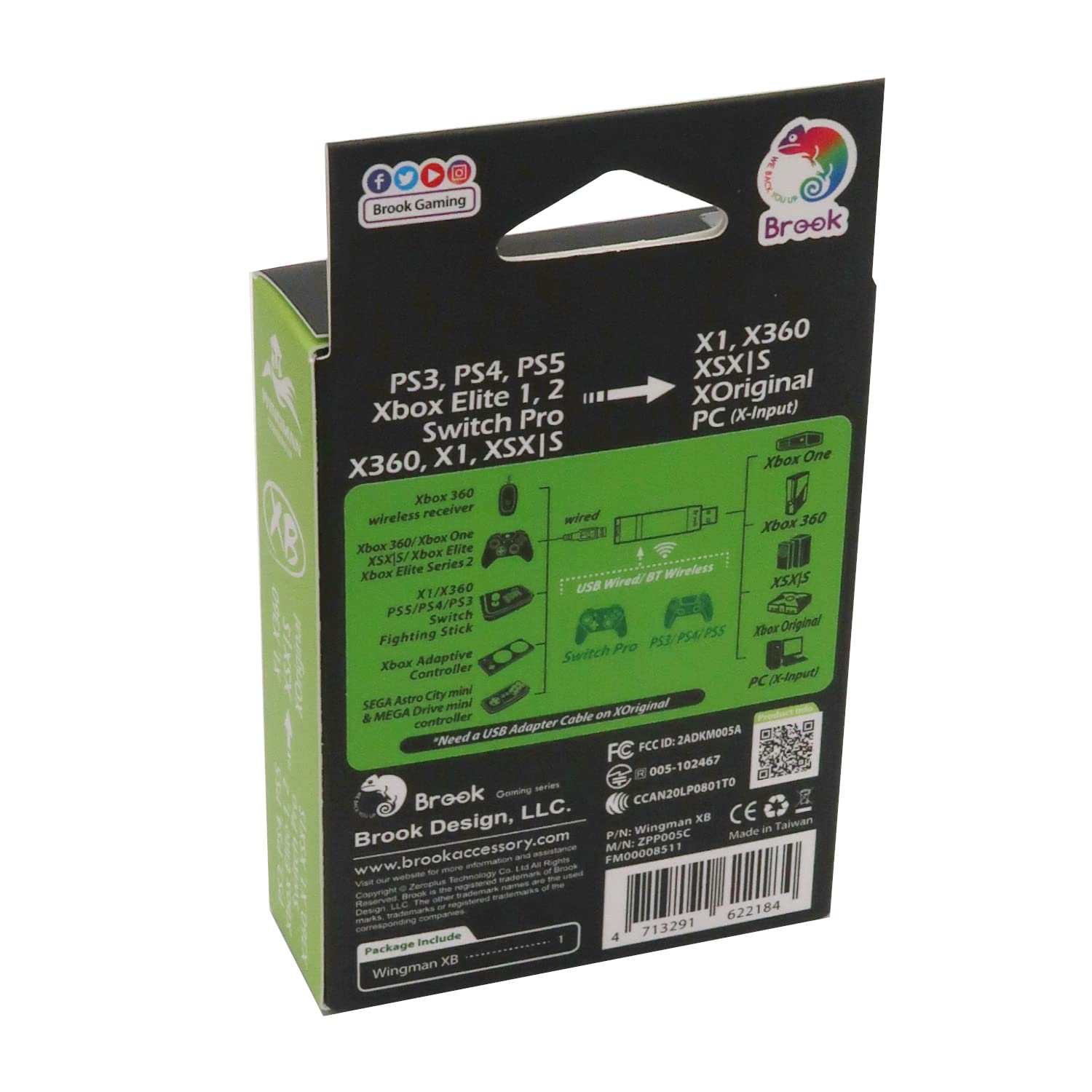 Mcbazel XB Adapter für Xbox Series X/S/One/Elite/360/PS5/PS4/PS3/Switch Pro Controller, Turbo und Remap Konverter
