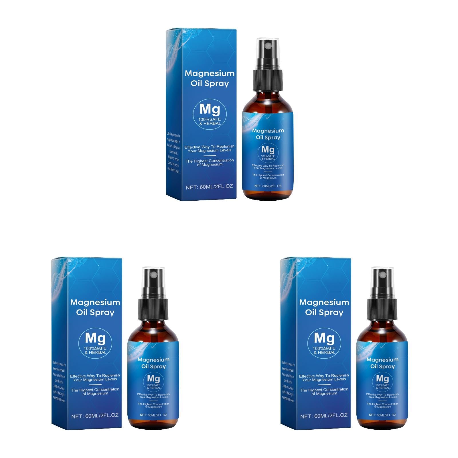 2025 Pure Magnesium Oil Spray for Feet - Organic Natural Magnesium Spray, Easy to Absorb and Use (3)