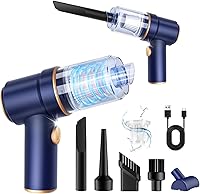 KMM Handheld Car Vacuum Cleaner 9000Pa 120W - Cordless Vacuum & Air Blower w/ LED Light, Multi-Nozzles for Car, Home, Office, Pet Hair