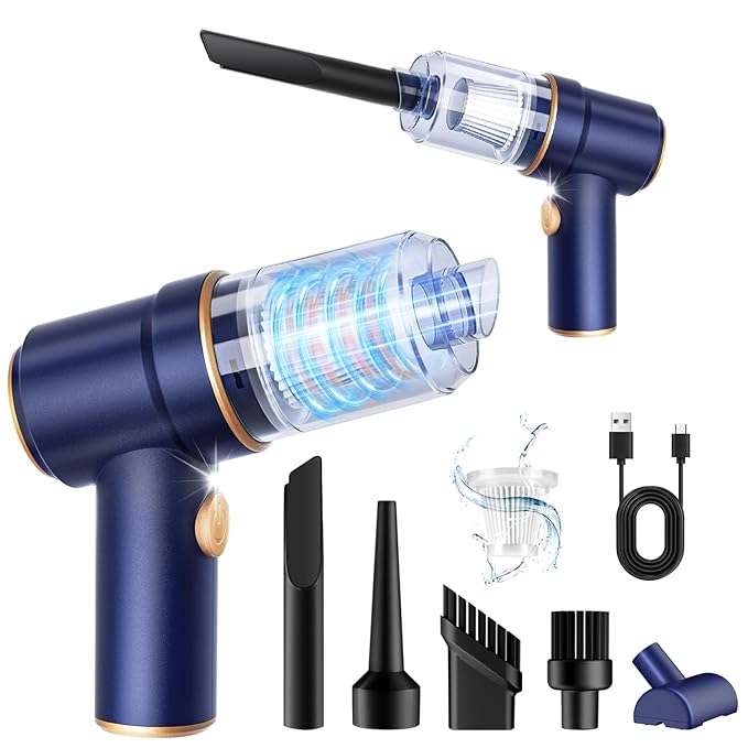 KMM Handheld Car Vacuum Cleaner, 9000Pa Vacuum Cleaner and Air Duster