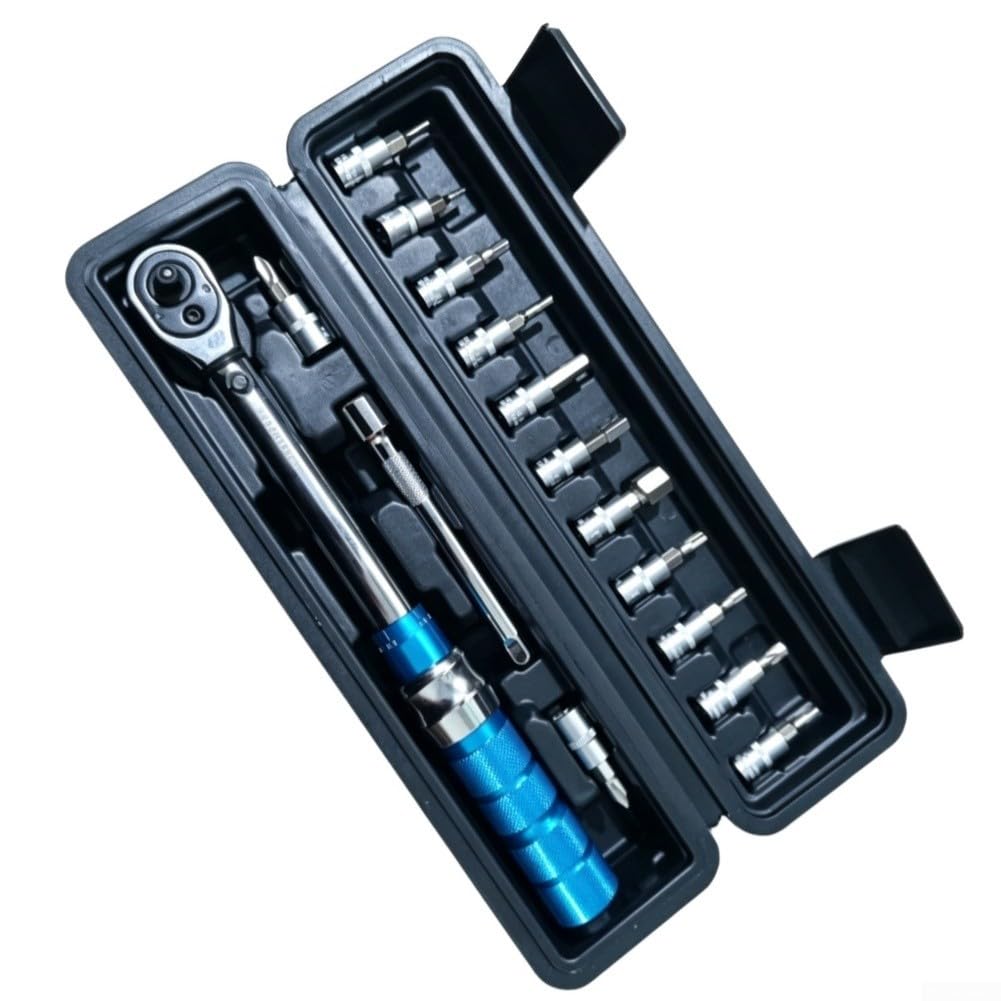 Llave dinamométrica ajustable 5-210Nm acero cromado (agujero cuadrado)