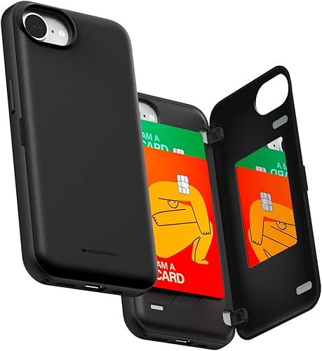 Miniatura 33 de GOOSPERY Parachoques magnético para puerta compatible con iPhone 15, funda con tarjetero, cartera con cierre magnético automático, protector