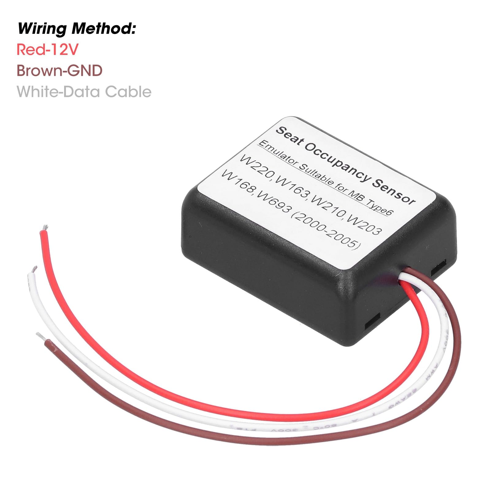 Emulatore del sensore di occupazione del sedile compatibile con tipo 6 W220/W163/W210/W203/W168/W639 G2g839, adatto per veicoli selezionati, funzionamento affidabile
