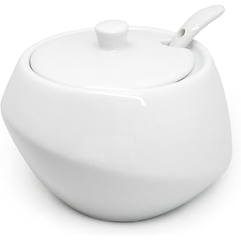 NERTHUS FIH 557 Porcelain Sugar Bowl Multi-Colour White