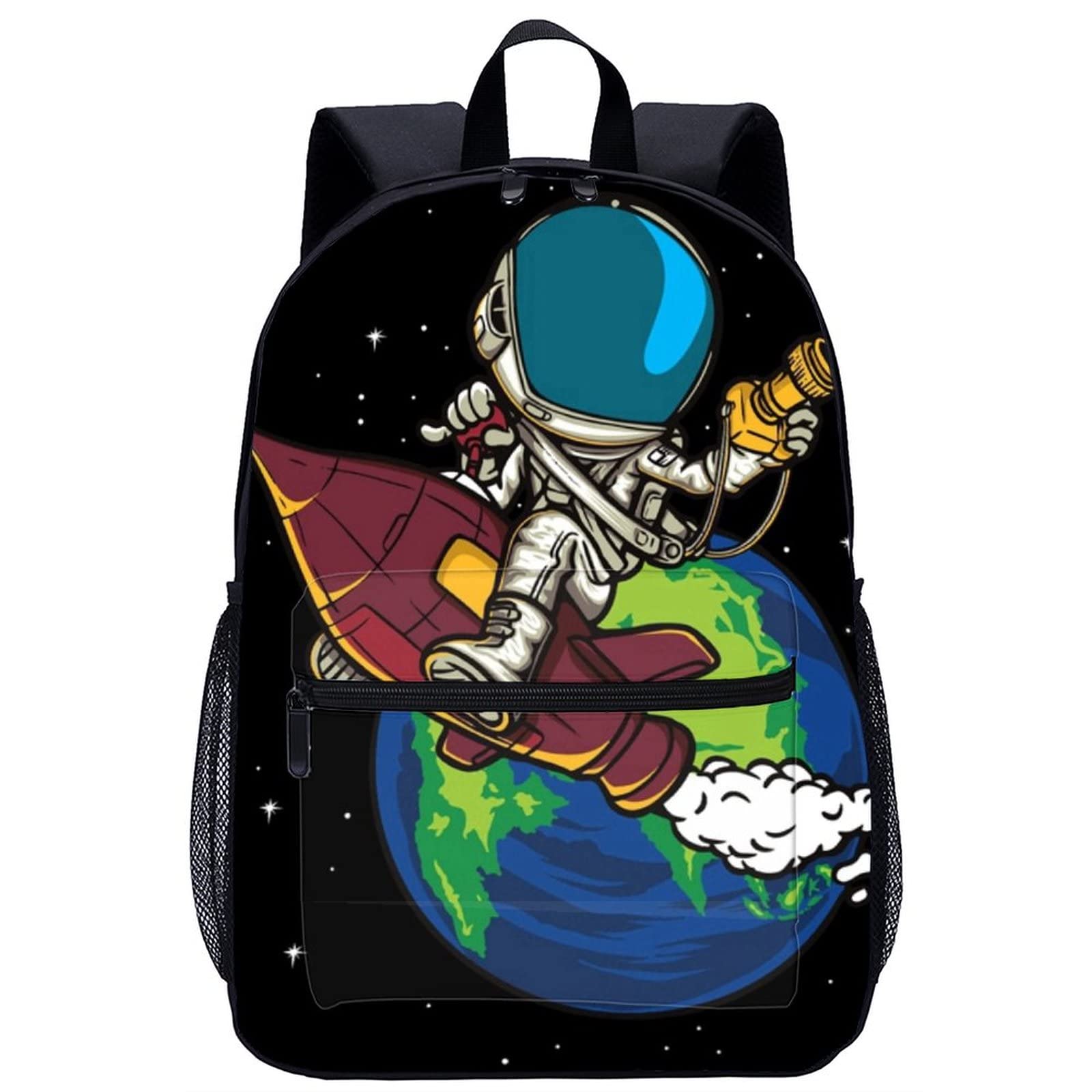 Mochila Spaceman 3D antirroce cómoda para la espalda 8