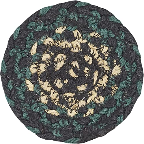 VHC-Brands-Pine-Grove-Natural-Jute-Coaster-Set-of-6-Green VHC Brands Pine Grove Natural Jute Coaster Set of 6 Green