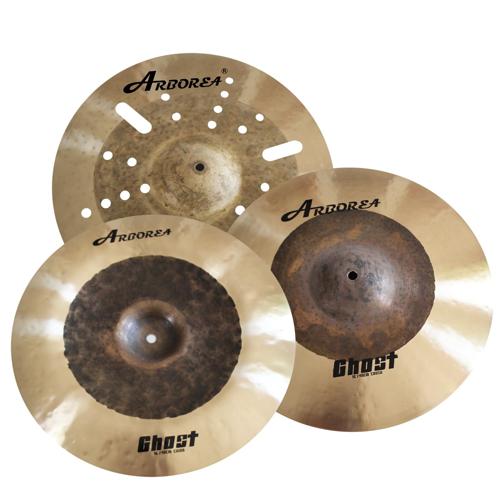 Arborea Cymbal Set for Drums Ghost Series Bronze Handmade Cymbals 16