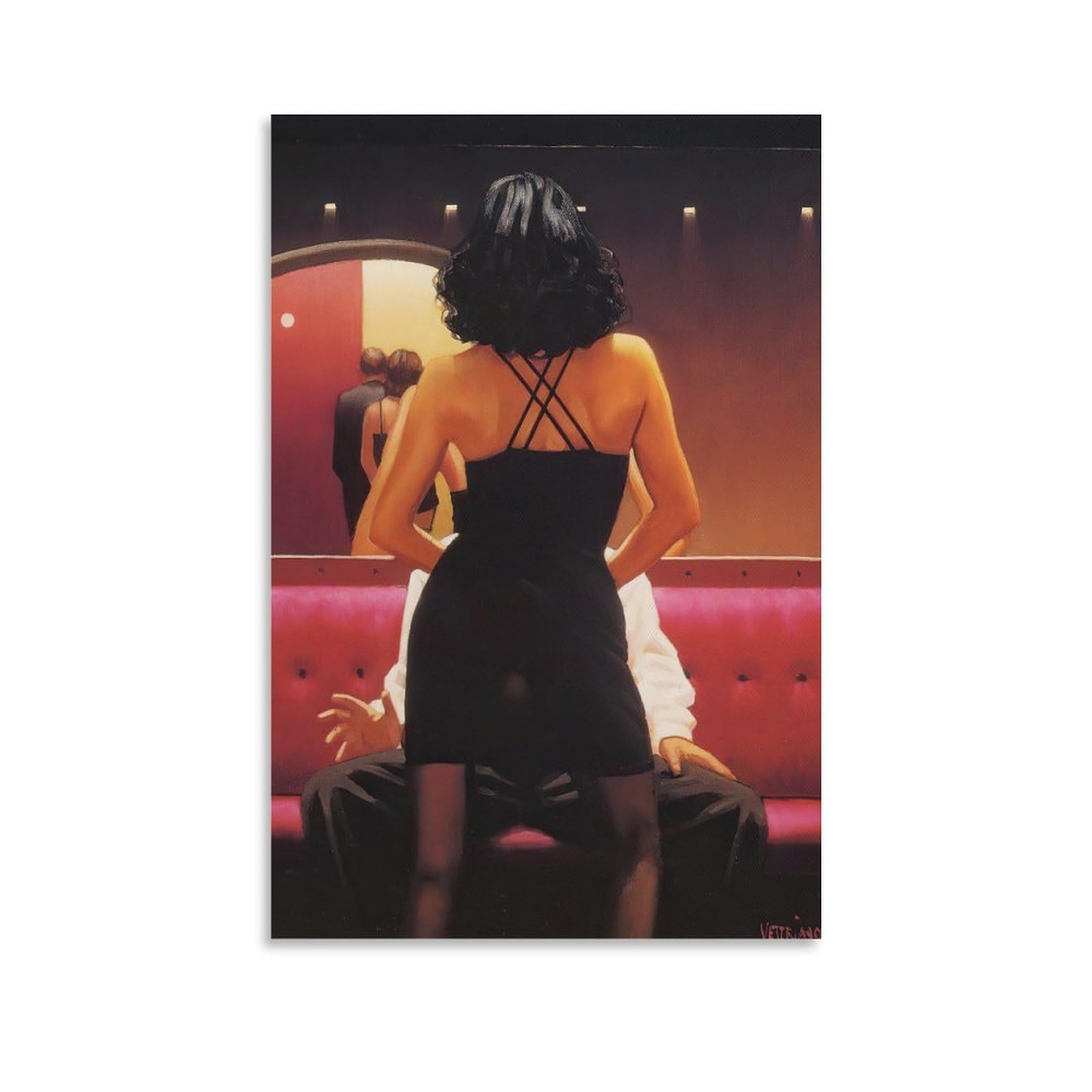Private Dancer by_Jack_Vettriano Wall Art Prints Poster23 Artworks Canvas Room Aesthetic Wall Art Prints Decor Framed-unframed 16x24inch(40x60cm)