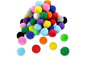 Pllieay 120Pcs Big Pom Poms for Bulk Crafts
