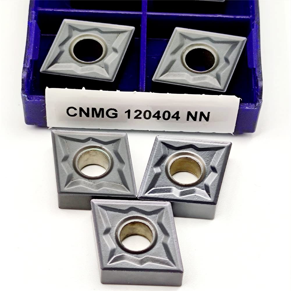 Herramienta de torneado de Metal de procesamiento, 10 Uds., CNMG120404 NN LT10, Insertos de fresado de Hoja de aleación Dura, CNC de carburo