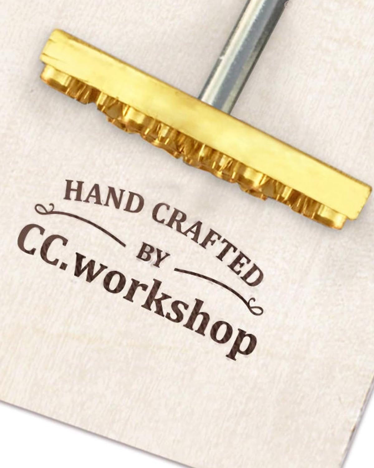 Branding Irons Personalized Custom Wood Burning Stamp with Handle for Food Coconut Leather Branding Iron Heat Stamp for Handcrafted Design (2.5inch/6.35cm)