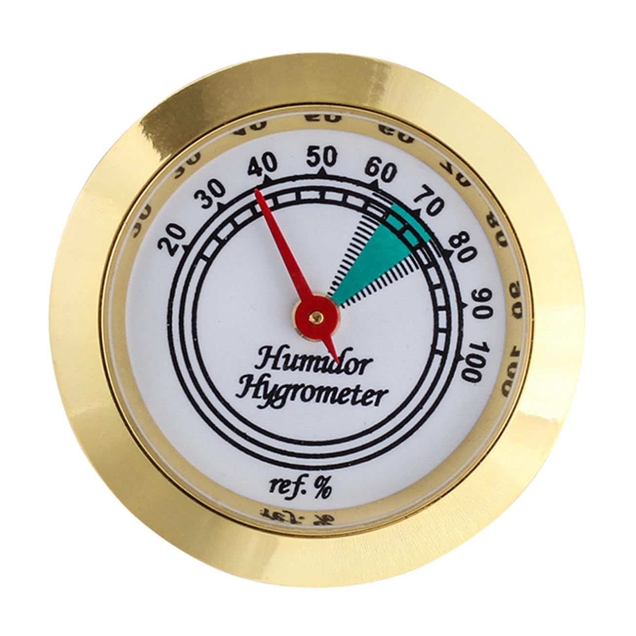 SHINEOFI Cigar Box Hygrometer Hygrometer Gauge Analog Cigar Humidor for Humidity Gauge Humidity Tester for Humidor Monitoring