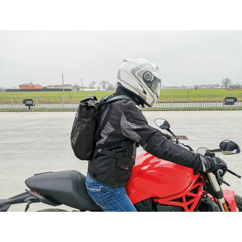 Borsa Moto Impermeabile Lampa 5L Con Chiusura Roll Top E Cinghie Di Fissaggio