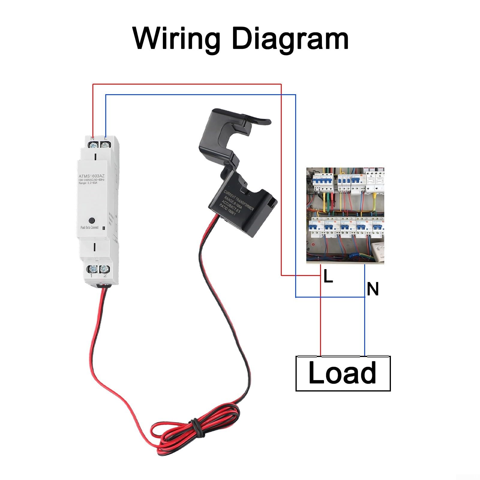 Medidor para zigbee Carril DIN Pantalla LCD Medidor para zigbee