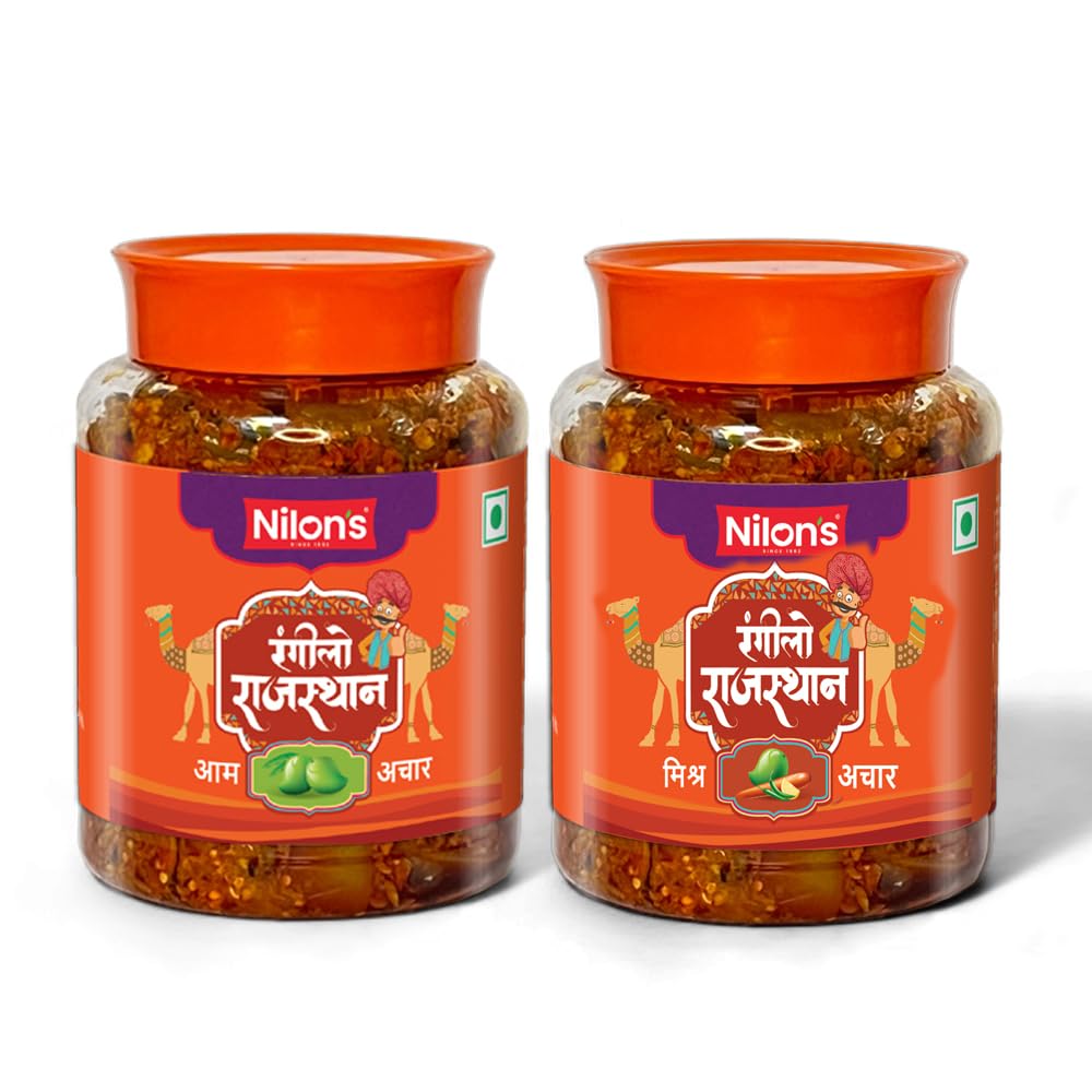 NILONS - 500 GM Rangilo Rajasthan Mango + 500 GM Rangilo Rajasthan Mix Pickle/Aachar Combo - Pack of 2 (B0DDHJ4F8G) Amazon Price History, Amazon Price Tracker